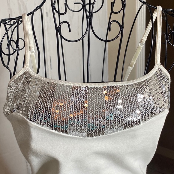 Express white tank top with sequins - Picture 11 of 11